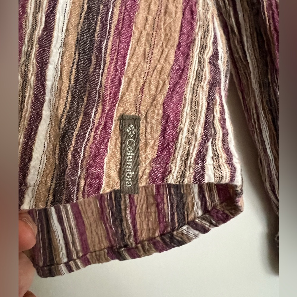 Columbia Multicolor Striped Button Up - Picture 6 of 7
